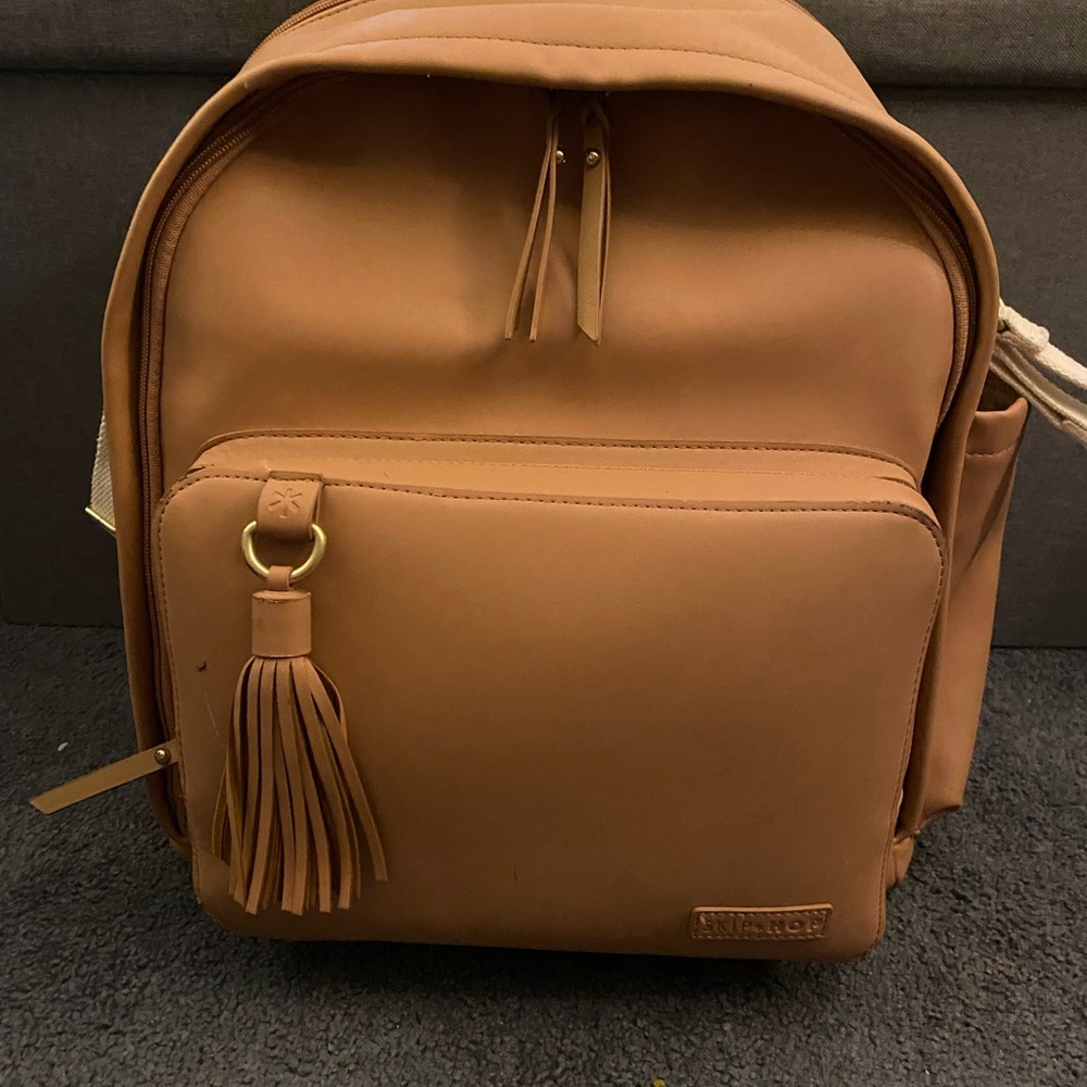 Skip Hop Tan Baby Bag with Tassel